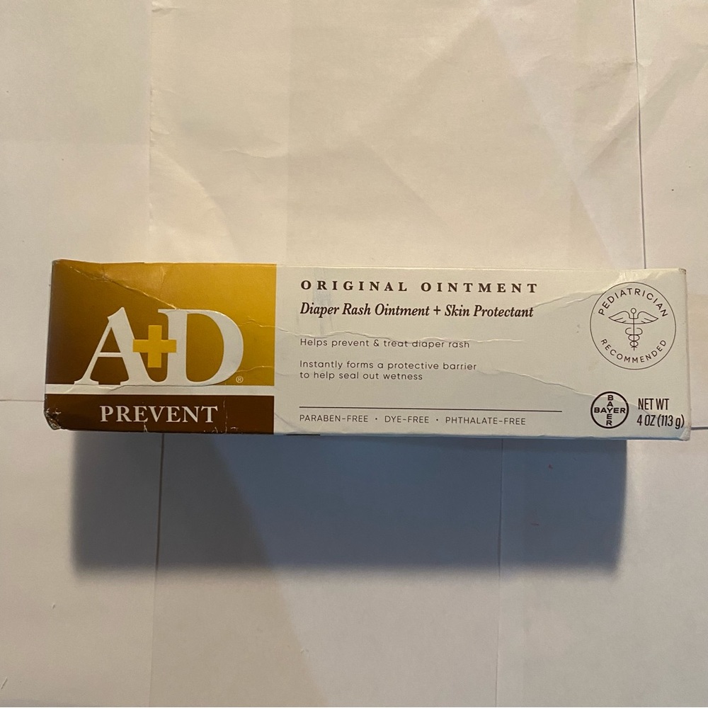 -_A+D Prevent Original Ointment Diaper Rash Ointment + Skin Protectant 4 oz READ